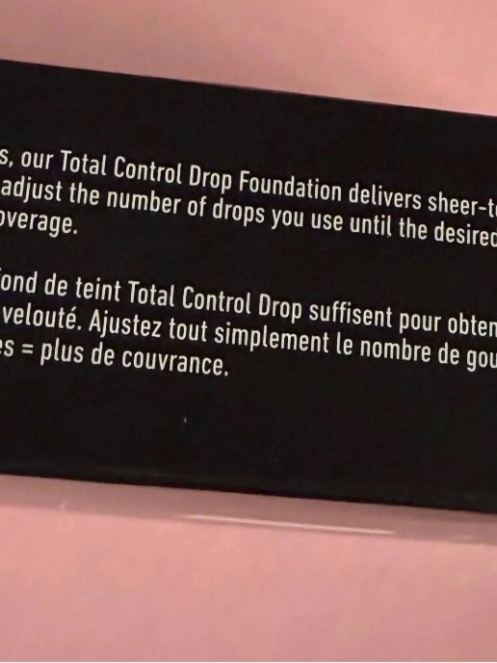 NYX total light -full coverage drop foundation